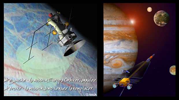 missions spatiales vers Europe et Jupiter