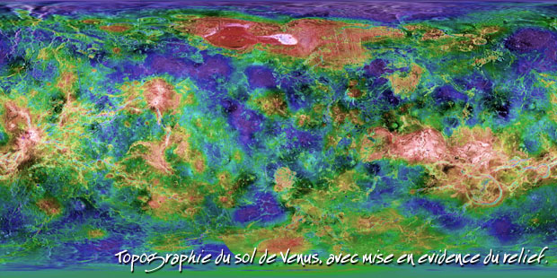 topographie du sol de vénus