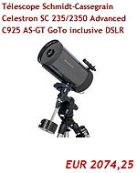 Télescope Schmidt-Cassegrain Celestron SC 235/2350 Advanced C925 AS-GT GoTo inclusive DSLR 