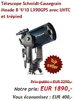 Télescope Schmidt-Cassegrain Meade 8 'f/10 LX90GPS 