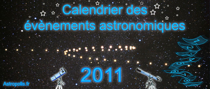 Calendrier astronomique 2011